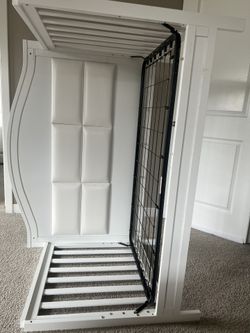 DaVinchi Charlie 4 In 1 Convertible Crib White With Mattress And Topper