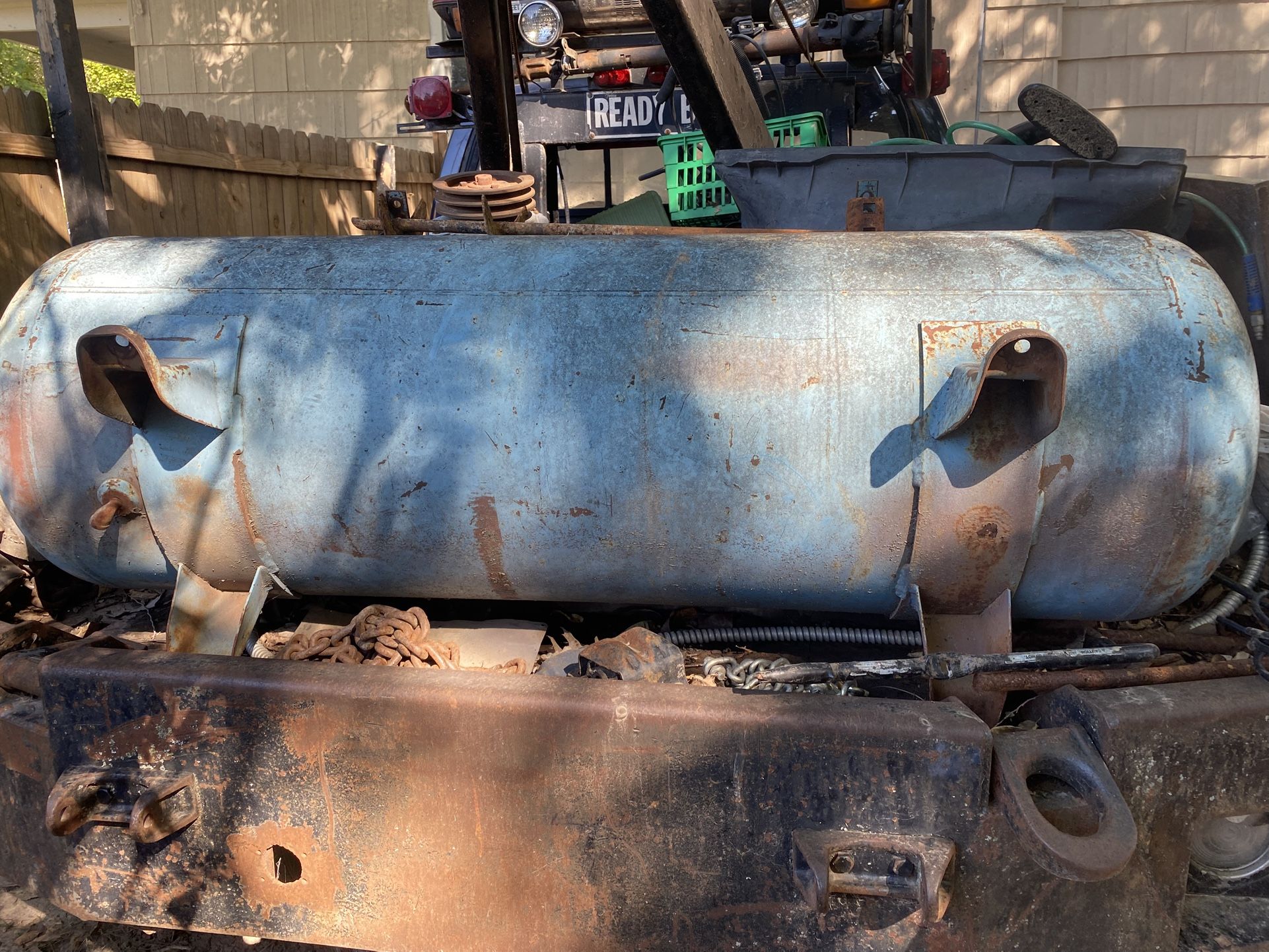 120 Gallon Air Compressor Tank W Electric Motor