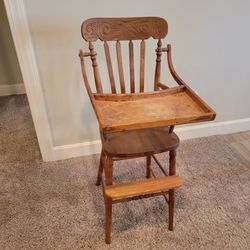 Antique Pine High Chair