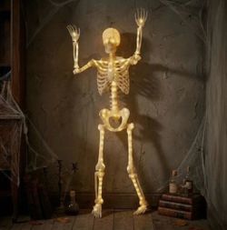 LED Sensor Activated Moving Halloween Skelaton
