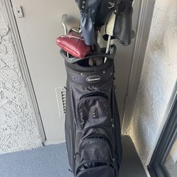 TaylorMade Golf Club Set Bundle – Qi10 3 Wood, Spider Putter, r7 XD Irons (4–SW) + Cart Bag