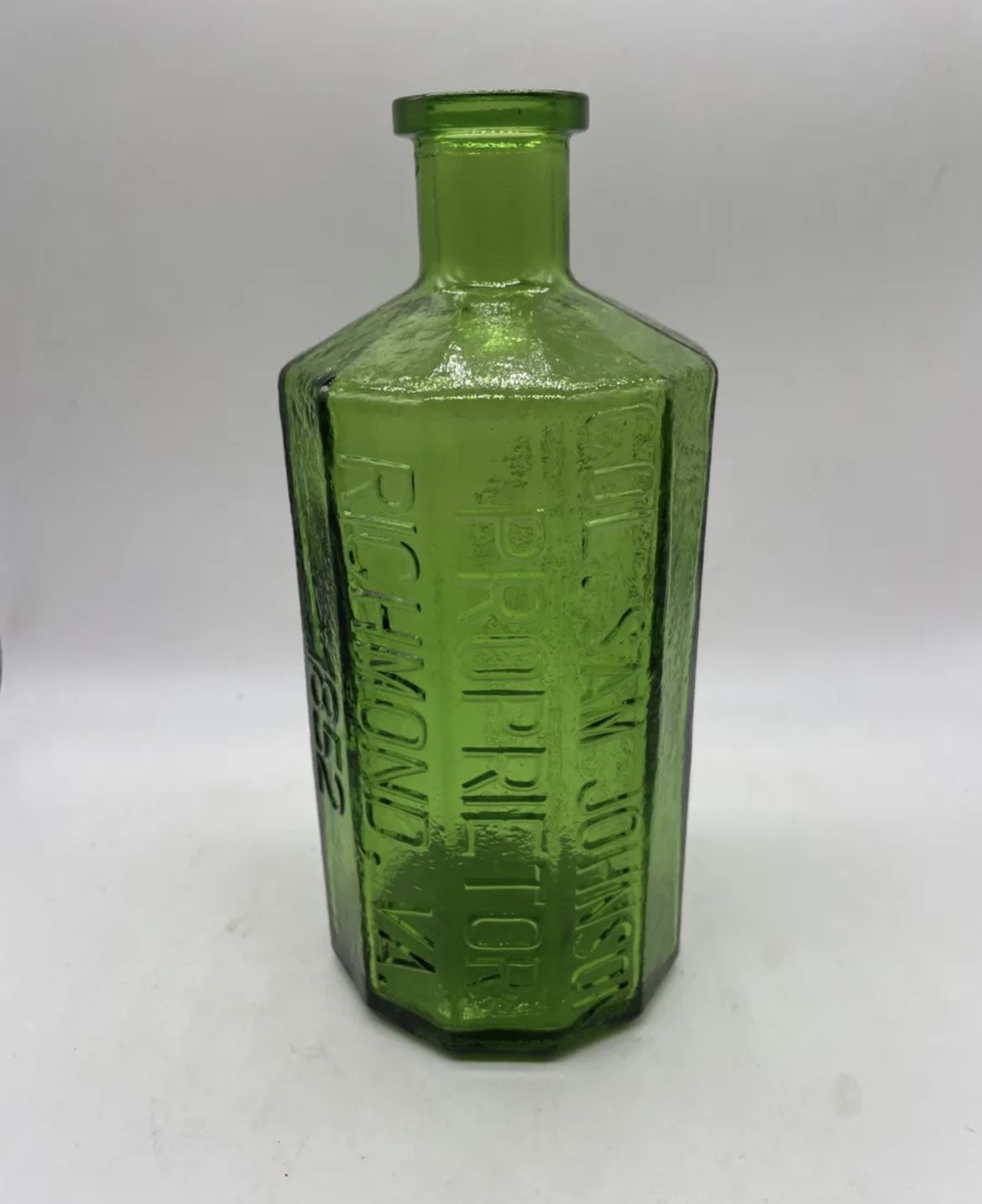 Antique A. Lancaster's Indian Vegetable Jaundice Bitters Bottle 1852 Green 