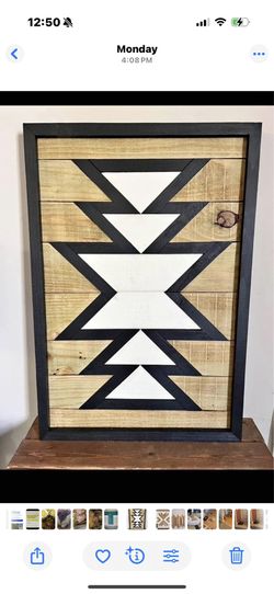 Hand Made Wooden Art Decor-with Real Wood!