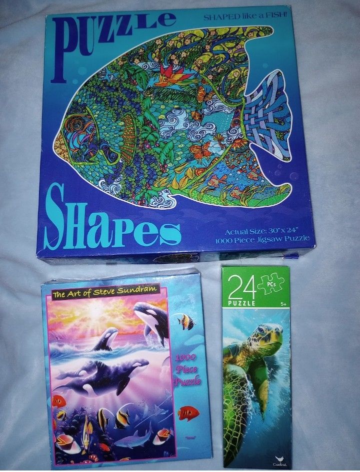 Orca Killer Whale Puzzle Fish Turtle Puzzles Ocean Sea Life 