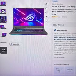 Asus ROG Strix G17 (2023) 17.3” 240Hz gaming laptop