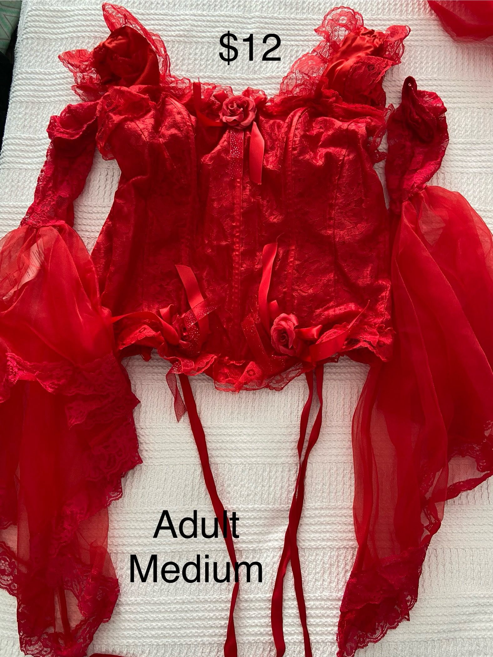 Red Halloween Corset Costume