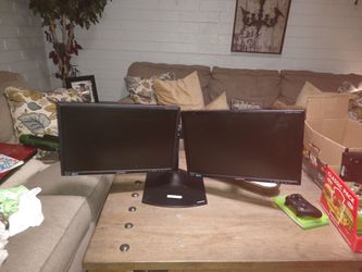 Double screen monitor