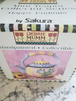 Sakura Handpainted Collectible Tea Pot
