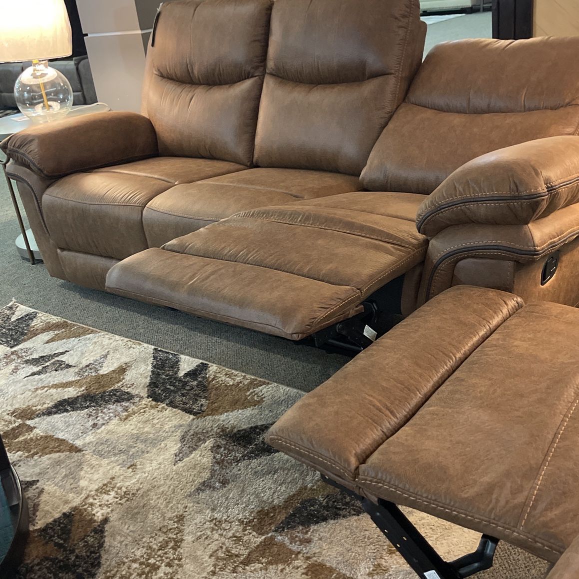 Brand New Reclining Sofa Love Set - Ask For Financing 