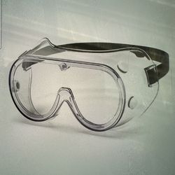 Protective Safety Goggles, Clear Lens, Anti Fog