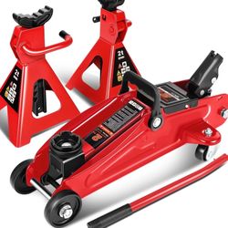 hydraulic  floor jack and stands