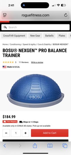 Bosu Ball Megan Pro Balance Trainer
