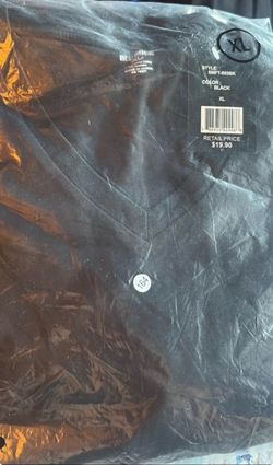 Black V-Neck T-Shirt Size XL New