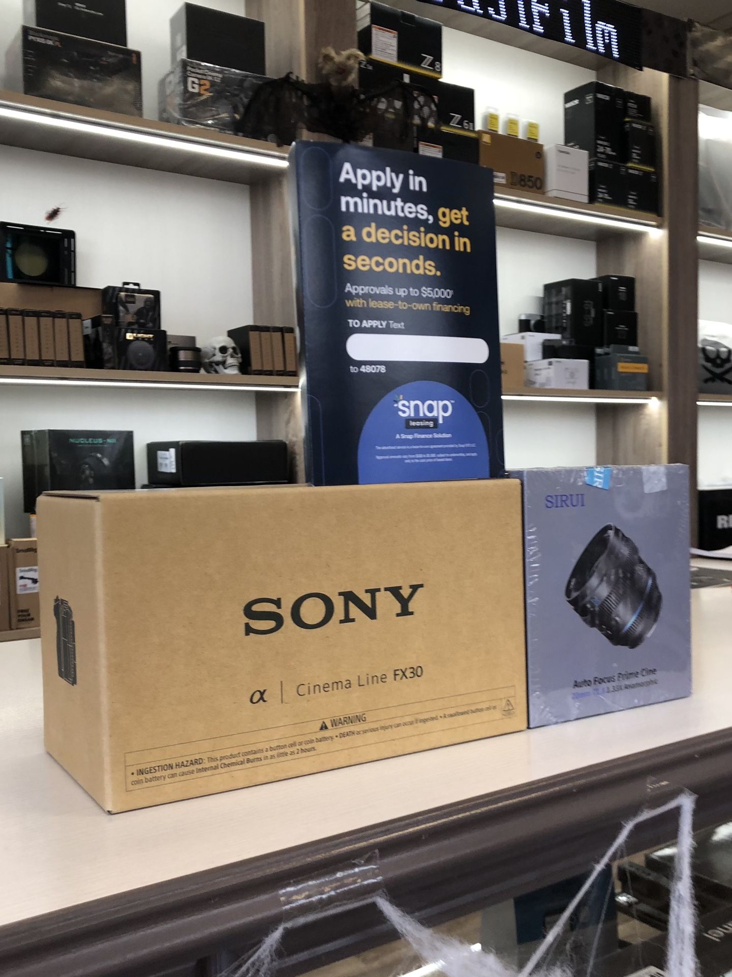 Sony FX30 Super 35 Cinema Line Camera With Sirui 20mm T1.8 (Located In Downey, CA)