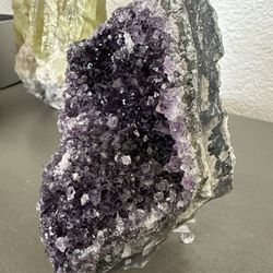 New, Beautiful Large Dark Amethyst With Display Stand. 