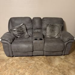 Grey Electric Love Seat