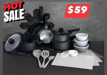 New Brooklyn Steel Co. Milky Way 28 piece cookware set