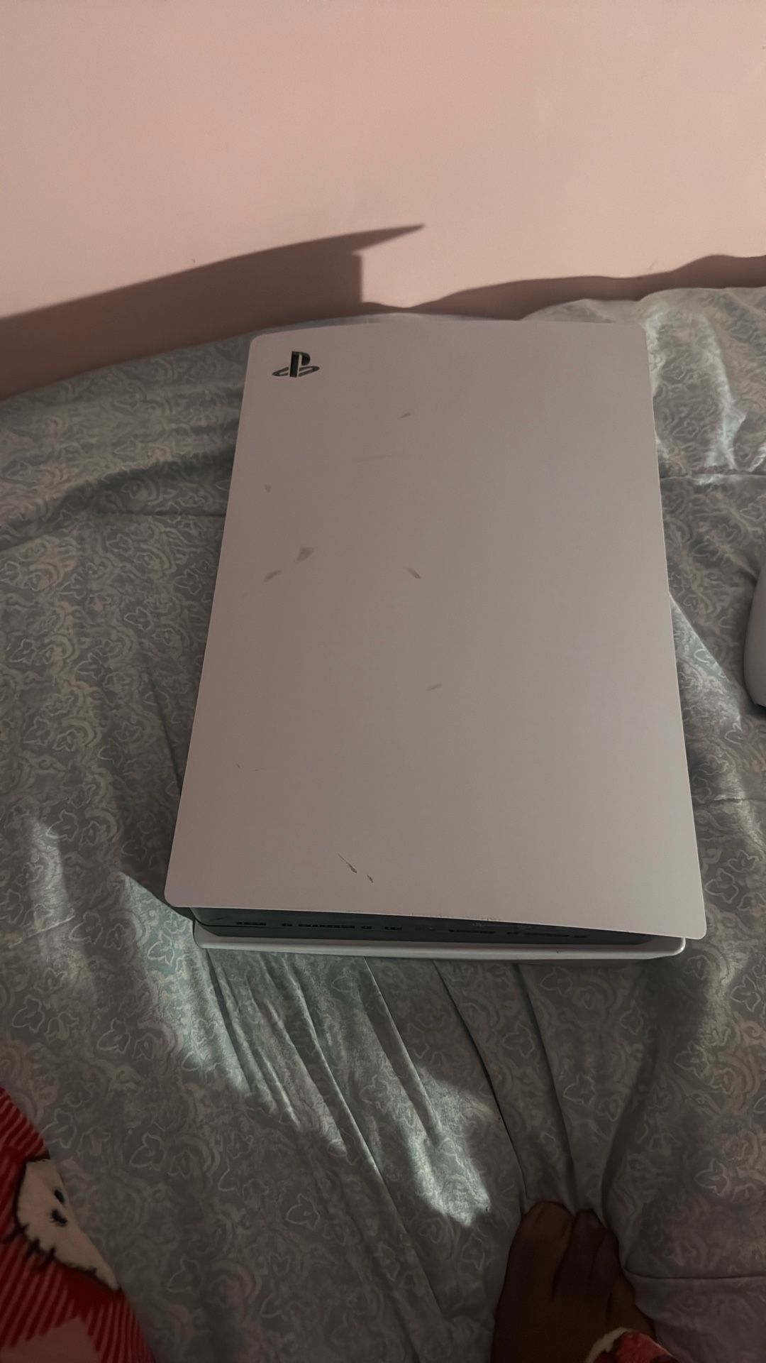 PS5 with controller