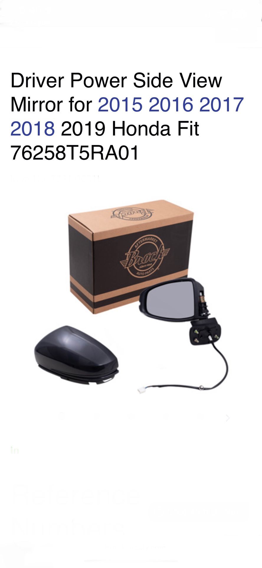 Driver Power Side View Mirror