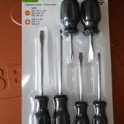 6 Pc New Magnetic Tips Screwdriver Set