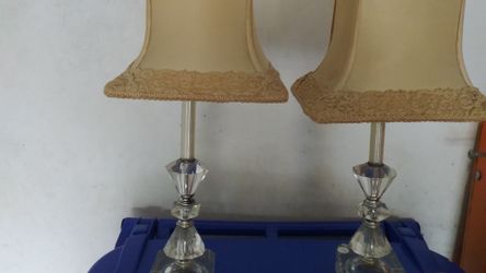 Vintage glass lamps