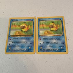 1st Edition Psyduck Fossil Pokemon Cards