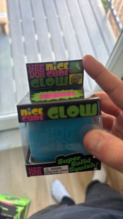 Nee Doh Nice Cube Glow Squish Toy