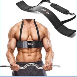 Arm Blaster for Biceps and Triceps Adjustable Curl Support with Durable 7mm Aluminum Plate and Neck Pad