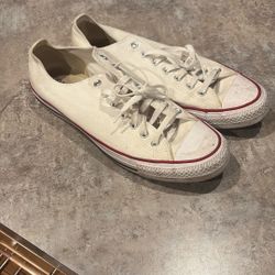 White Converse Men Size 13 