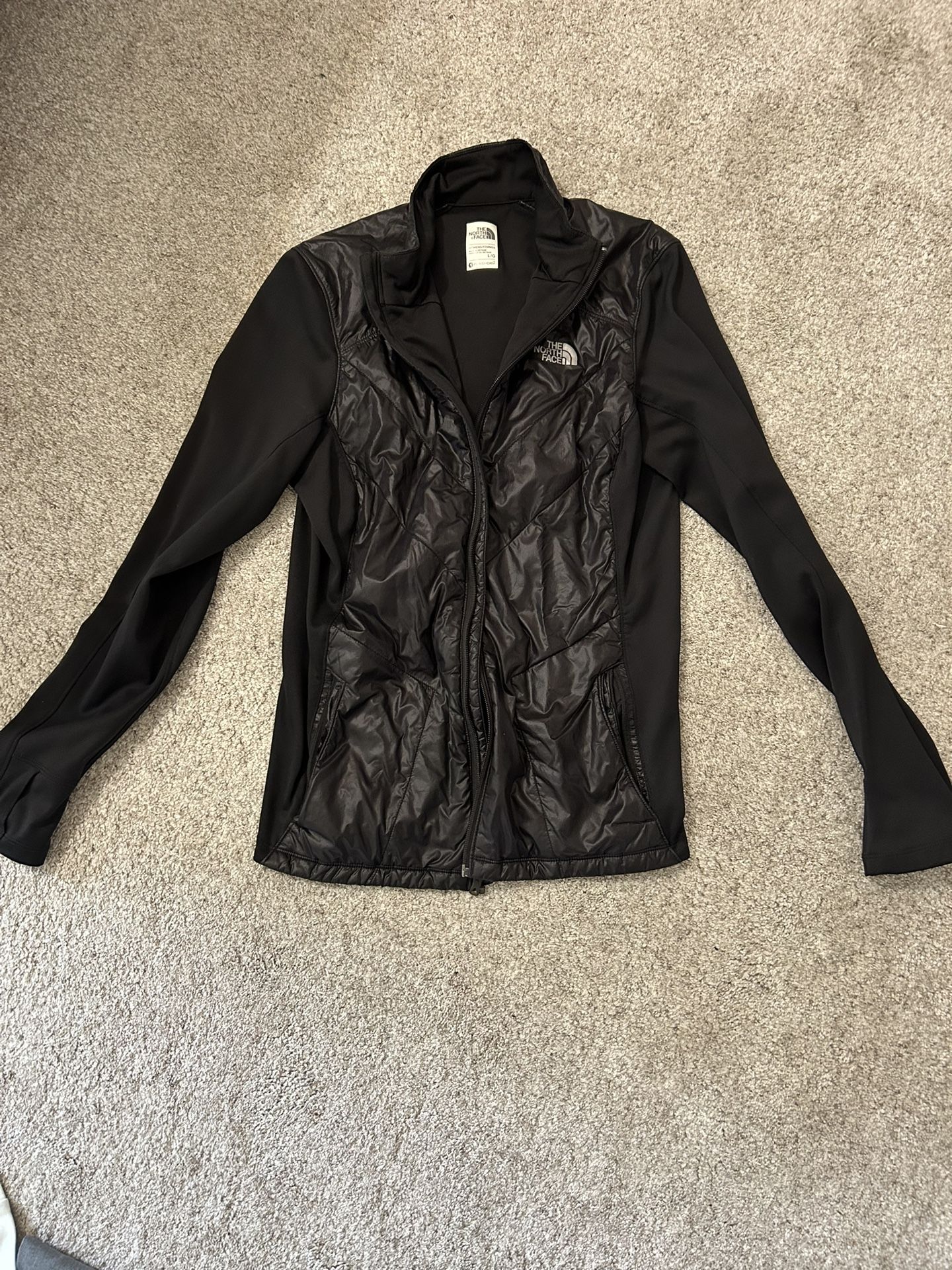 Black L North Face Light Weight Jacket