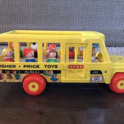Fisher Price School Bus #192 Vintage 