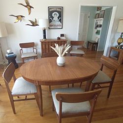 Vintage Mid Century Chairs, Set Of 6, Restored (See Full Details In Description) Https 