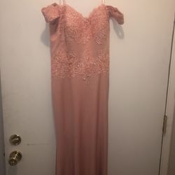 Off the shoulder prom dress