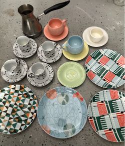 $15 for plates and coffee cups sets