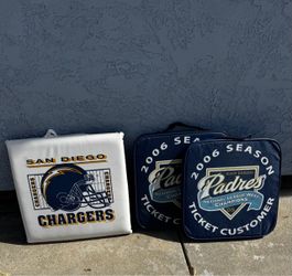 San Diego Chargers & Padres Stadium Seat Cushions