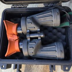 Baker Marine Binoculars Waterproof 7 X 50 In Great Condition. I