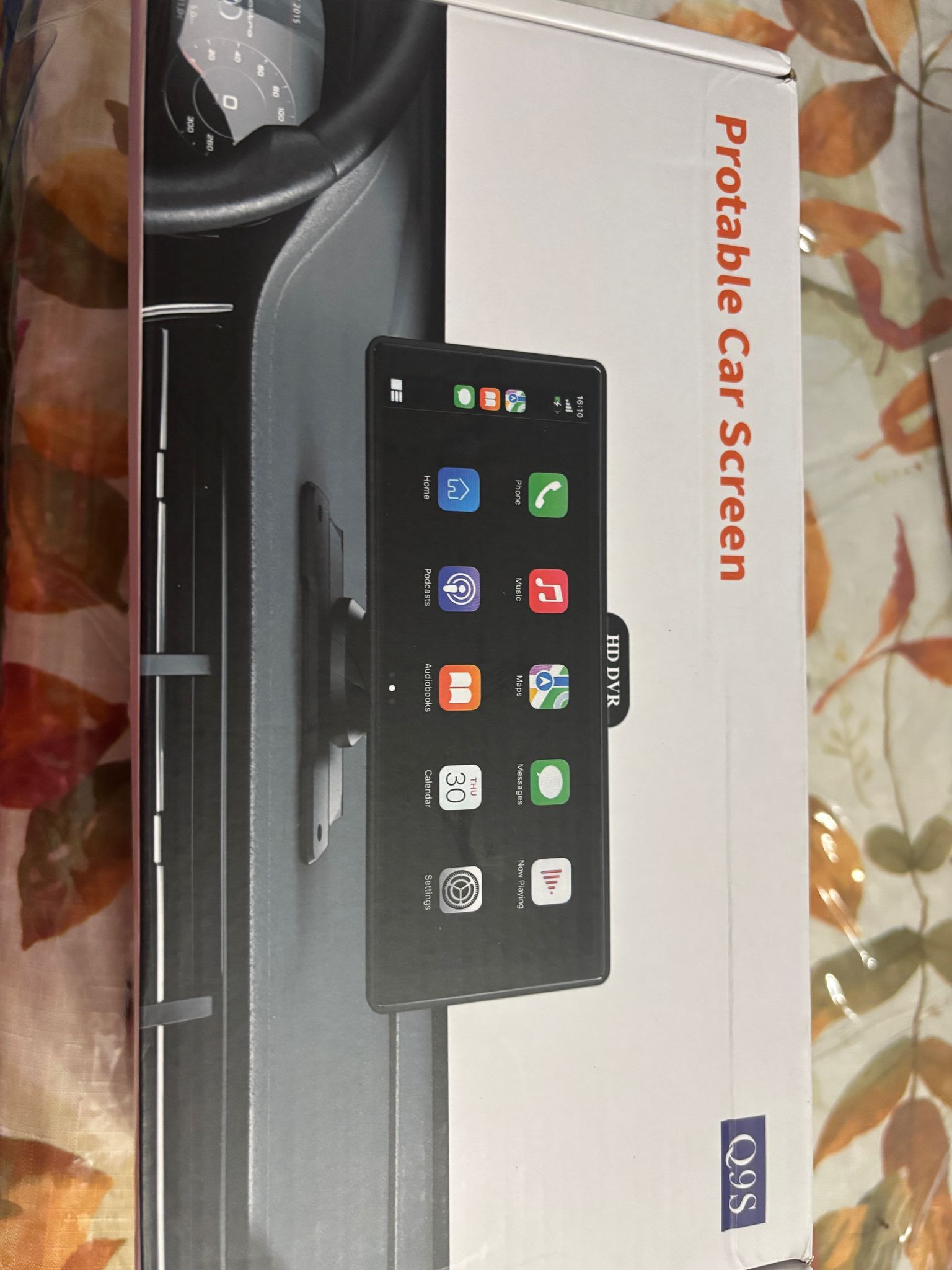 Wireless Carplay Touchscreen with 4K Dash Cam, 10.26"Portable Apple Carplay & Android Auto