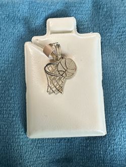 10k Gold Basketball pendant