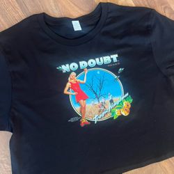 No Doubt “Tragic Kingdom” Black Half Shirt Brand New Size Medium 