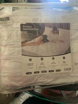 New in sealed packaging electric mattress pad king 78x80 white