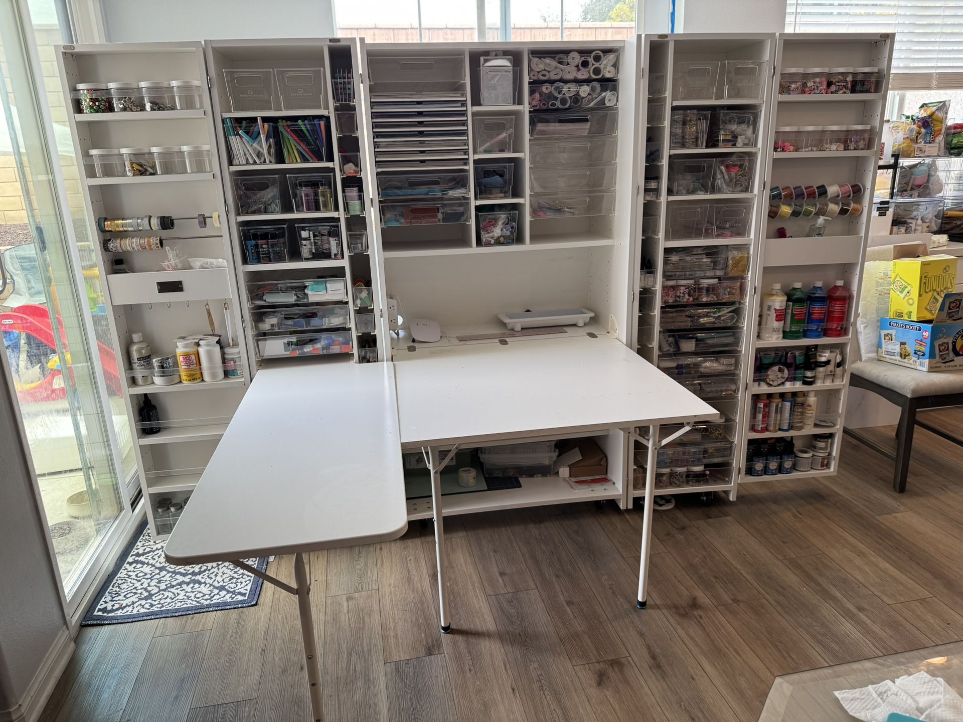 Create Room DreamBox Ultimate Crafters Cabinet Full Storage And Bonus Side Table