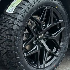 20" Chevy Traverse Colorado Blazer GMC Canyon Wheels TIRES Cadillac SRX XT5 CTS STS Durango Frontier Pathfinder OFF-ROAD Rims Rines Llantas Setof4