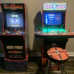 Nba Jam And Mortal Kombat Full Size Arcades