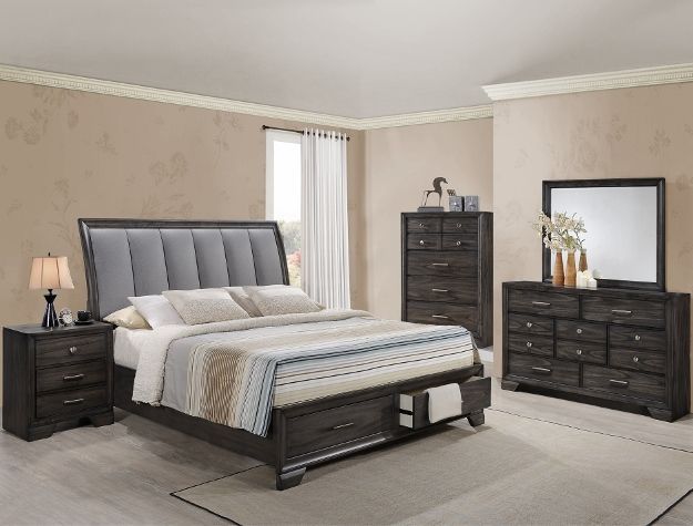 NEW Upholstered Sleigh Storage BED ROOM SET💥NO CREDIT NEEDED $10 Down