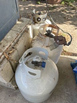 3 Propane Tanks