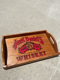 Jack Daniels wood serving tray