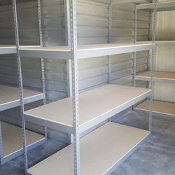 Industrial Shelving 72 in W x 30 in D Boltless Warehouse Rivet Storage Rack  Delivery Available