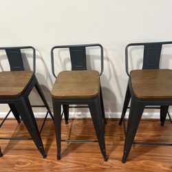 Swivel Metal Bar Stools