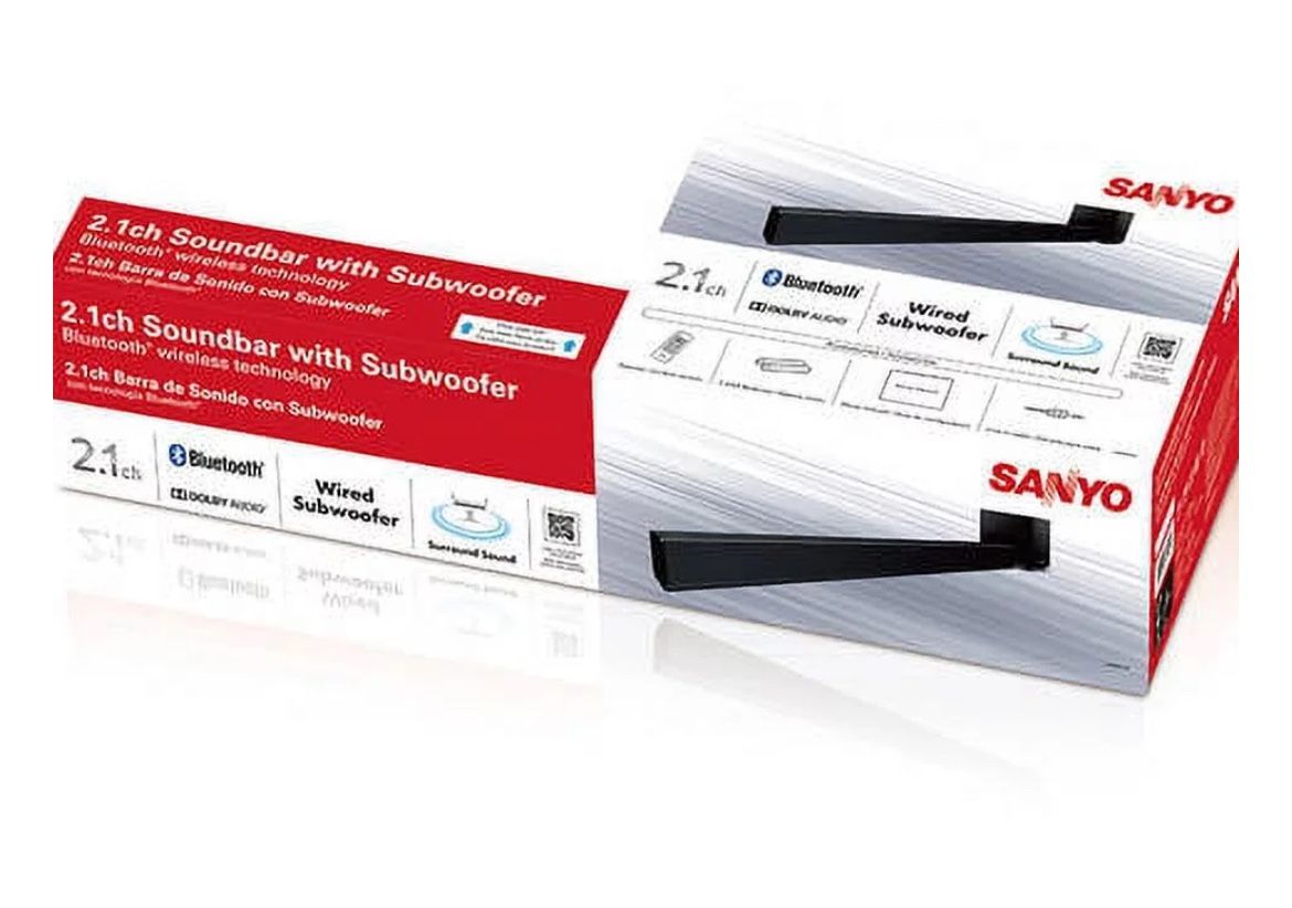 Sanyo FWSB415E Channel Sound bar with Wired Subwoofer