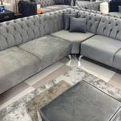 OM• $38 Initial • Brand New Tufted  Sectional 